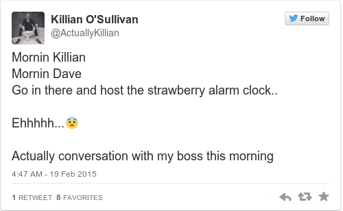 Tweet by @Killian O'Sullivan
