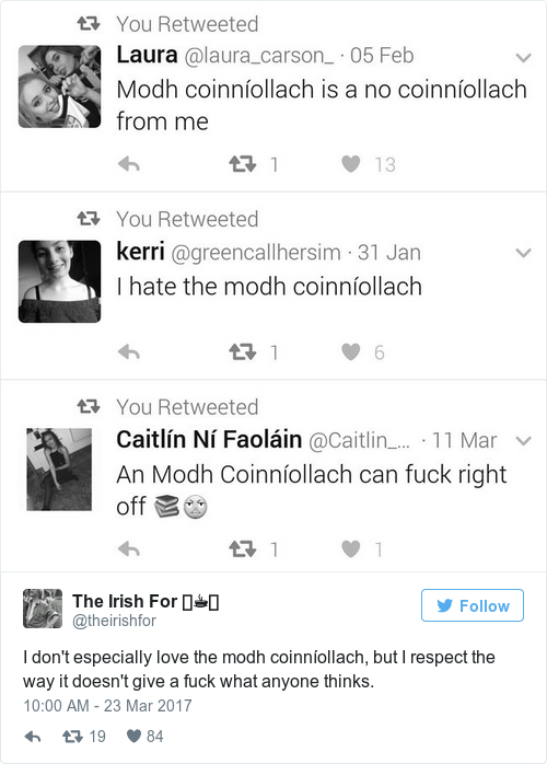 Tweet by @The Irish For 🎧☕🚲