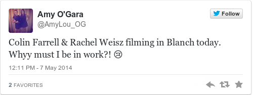 Tweet by @Amy O'Gara