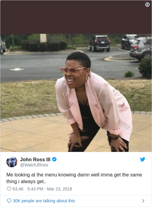 Tweet by @John Ross III