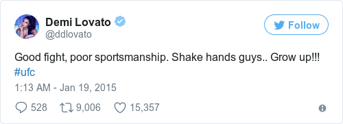 Tweet by @Demi Lovato