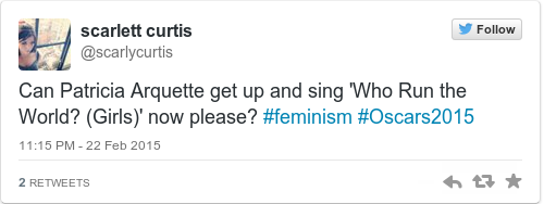 Tweet by @scarlett curtis