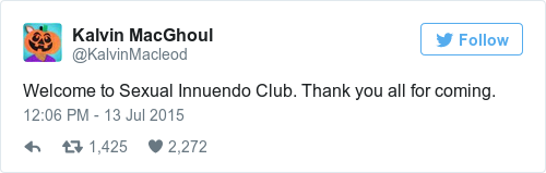 Tweet by @Kalvin MacGhoul