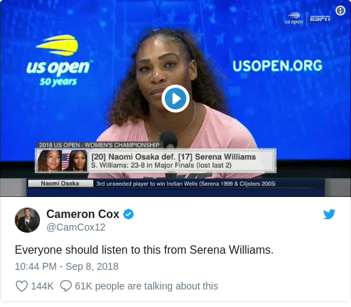 Tweet by @Cameron Cox