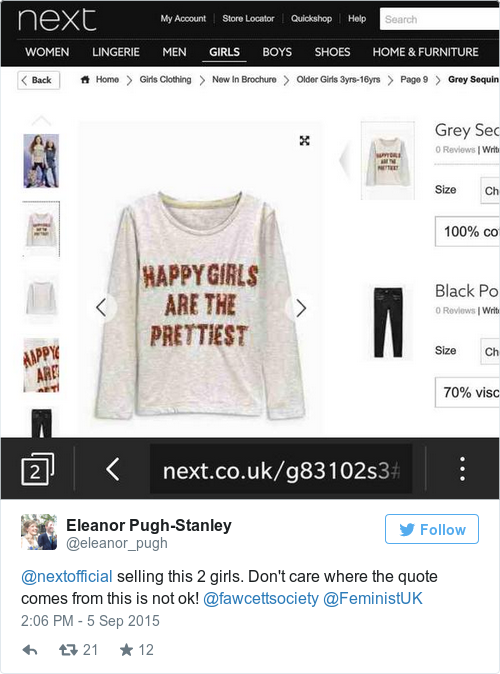Tweet by @Eleanor Pugh-Stanley