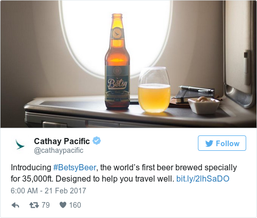 Tweet by @Cathay Pacific