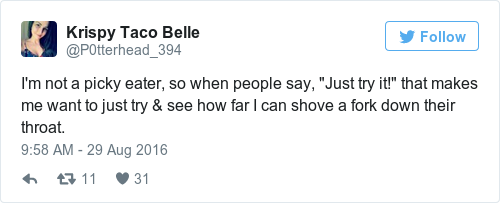 Tweet by @Krispy Taco Belle