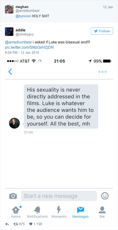Tweet by @addie
