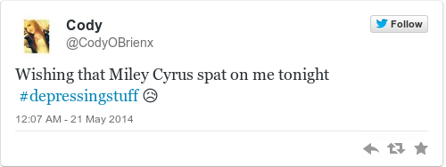 Tweet by @Cody