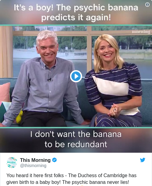 Tweet by @This Morning