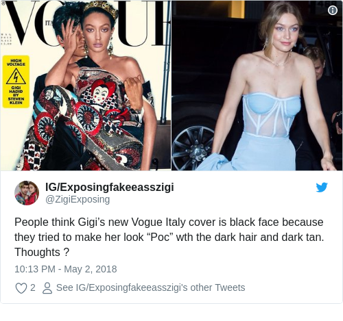 Tweet by @IG