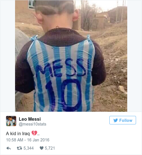 Tweet by @Leo Messi