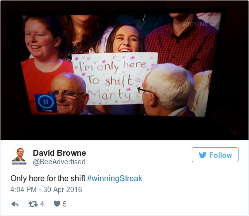 Tweet by @David Browne