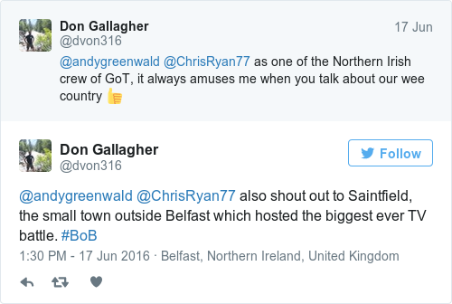 Tweet by @Don Gallagher