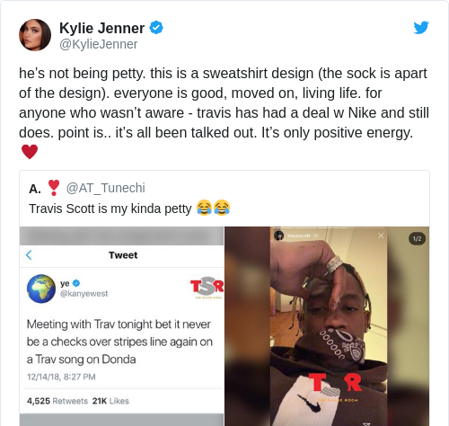 Tweet by @Kylie Jenner