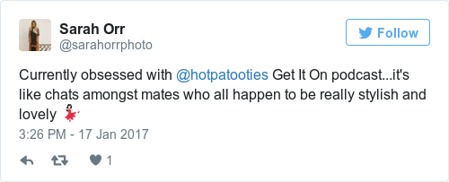 Tweet by @Sarah Orr