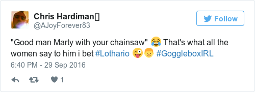 Tweet by @Chris Hardiman🍀