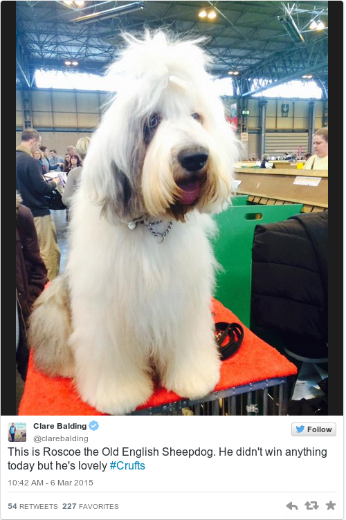 Tweet by @Clare Balding