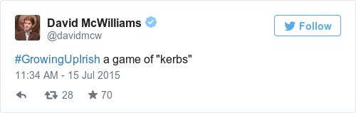 Tweet by @David McWilliams