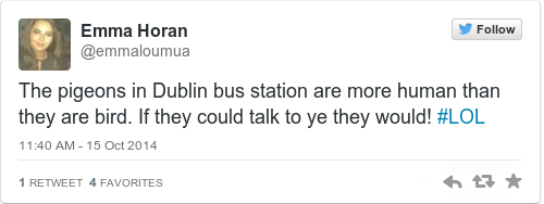 Tweet by @Emma Horan
