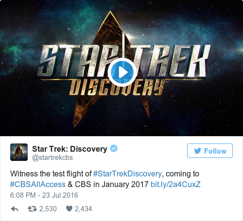 Tweet by @Star Trek: Discovery