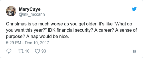 Tweet by @MaryCaye
