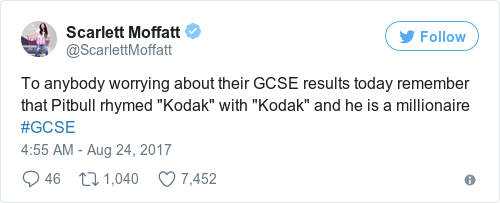 Tweet by @Scarlett Moffatt