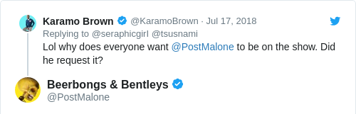 Tweet by @Beerbongs & Bentleys