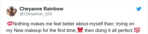 Tweet by @Cheyanne Rainbow