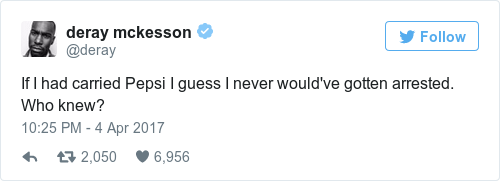 Tweet by @deray mckesson