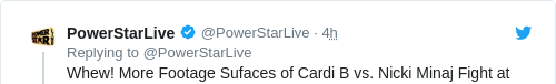 Tweet by @PowerStarLive