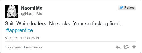 Tweet by @Naomi Mc