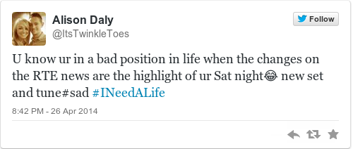 Tweet by @Alison Daly