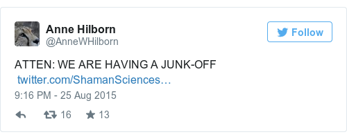 Tweet by @Anne Hilborn