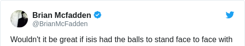 Tweet by @Brian Mcfadden