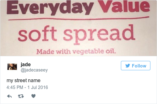 Tweet by @jade