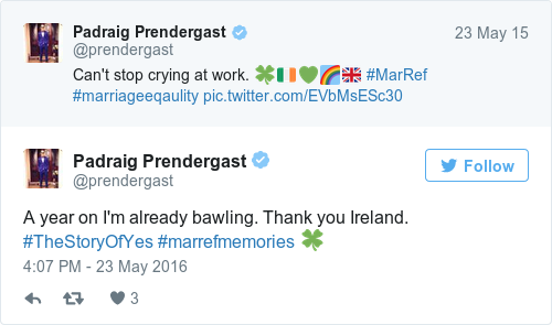 Tweet by @Padraig Prendergast