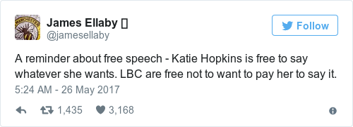 Tweet by @James Ellaby 🐝