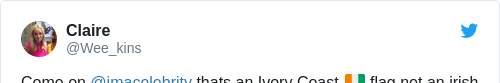 Tweet by @Claire