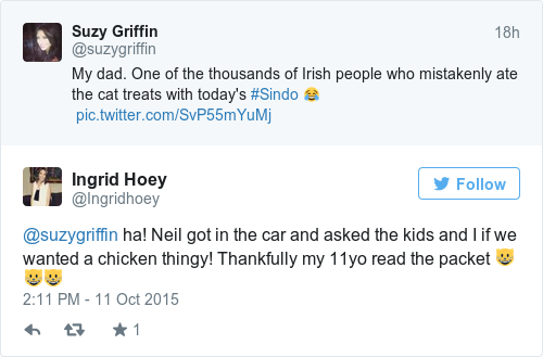 Tweet by @Ingrid Hoey
