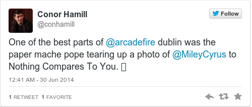 Tweet by @Conor Hamill