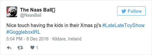 Tweet by @The Naas Ball🎄