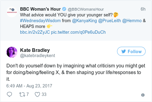 Tweet by @Kate Bradley