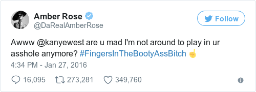 Tweet by @Amber Rose