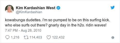 Tweet by @Kim Kardashian West