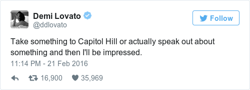 Tweet by @Demi Lovato
