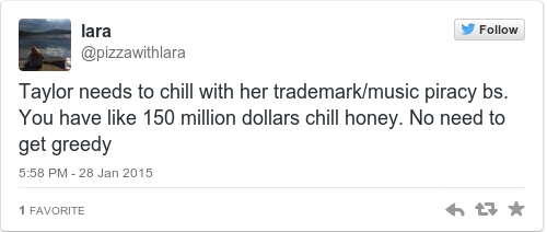 Tweet by @lara