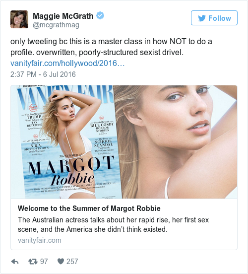 Tweet by @Maggie McGrath