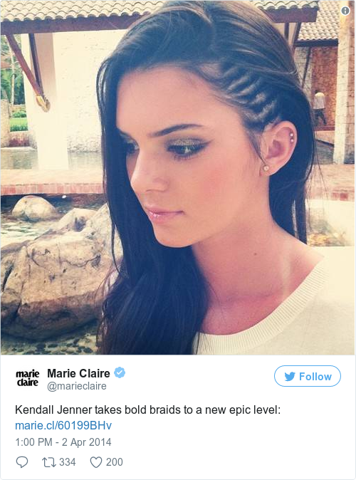 Tweet by @Marie Claire