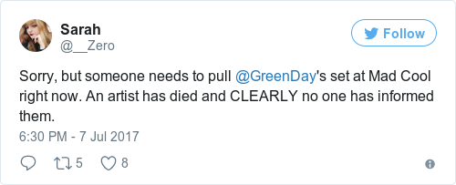 Tweet by @Sarah